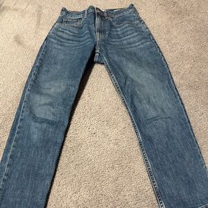 Everlane womens high rise Straight Jeans in Classic Blue size 25 ankle